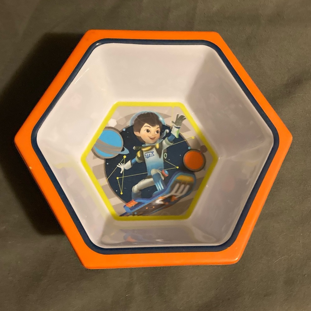 DISNEY JUNIOR MILES MELAMINE BOWL TOMORROWLAND KIDS DINNERWARE